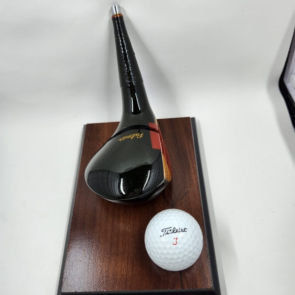 Vintage Arnold PALMER Golf Club Business Card Holder Titleist Ball Office Decor - Picture 14 of 15